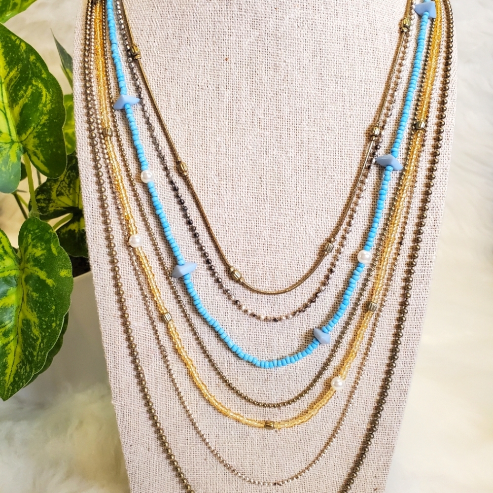 Six-Layer Beaded Necklace